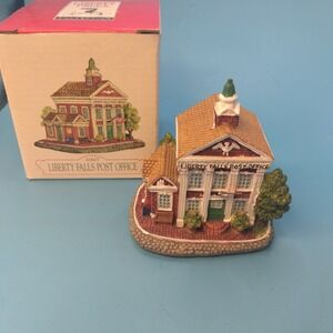 Liberty Falls Collection AH107 Post Office Miniature Building 1996 Village Boxed